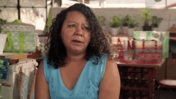 Woman giving an interview for the Coca Cola 5by20 documentary series produced by Bold Content