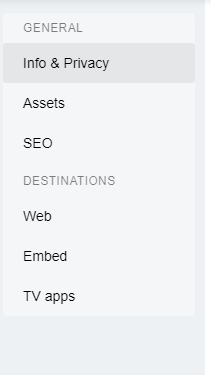 a screenshot of the showcase tabs
