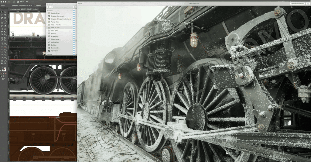 godiva chocolate train
