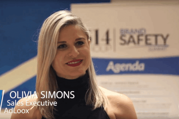 Olivia Simons giving an interview on the set of a Bold Content shoot