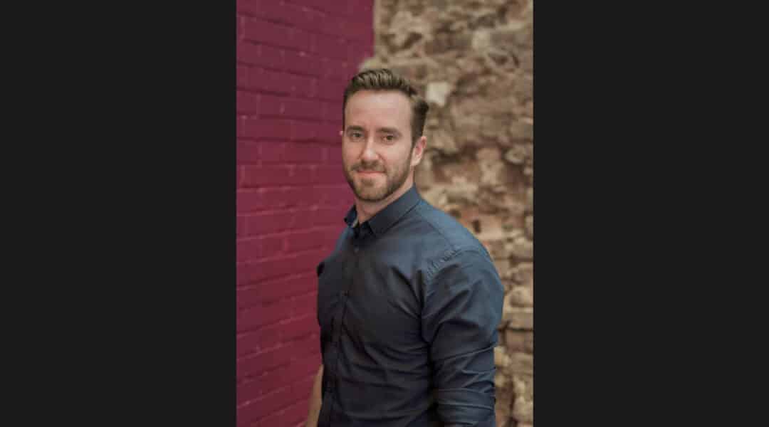 Man against brickwork portrait