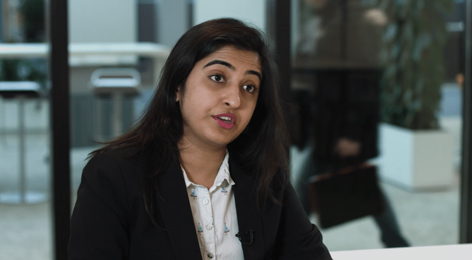 Still from a corporate video