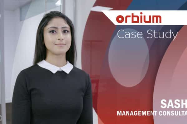 young woman with motion graphics