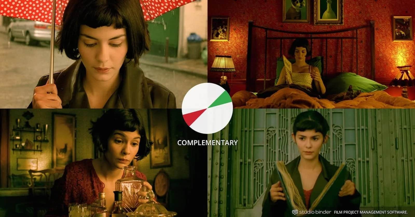 amelie colour palette amelie colour wheel red and green