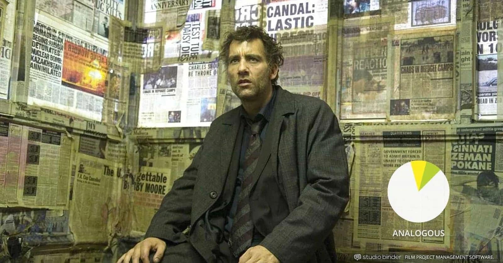 children of men colour scheme colour palette of yellows in children of men film