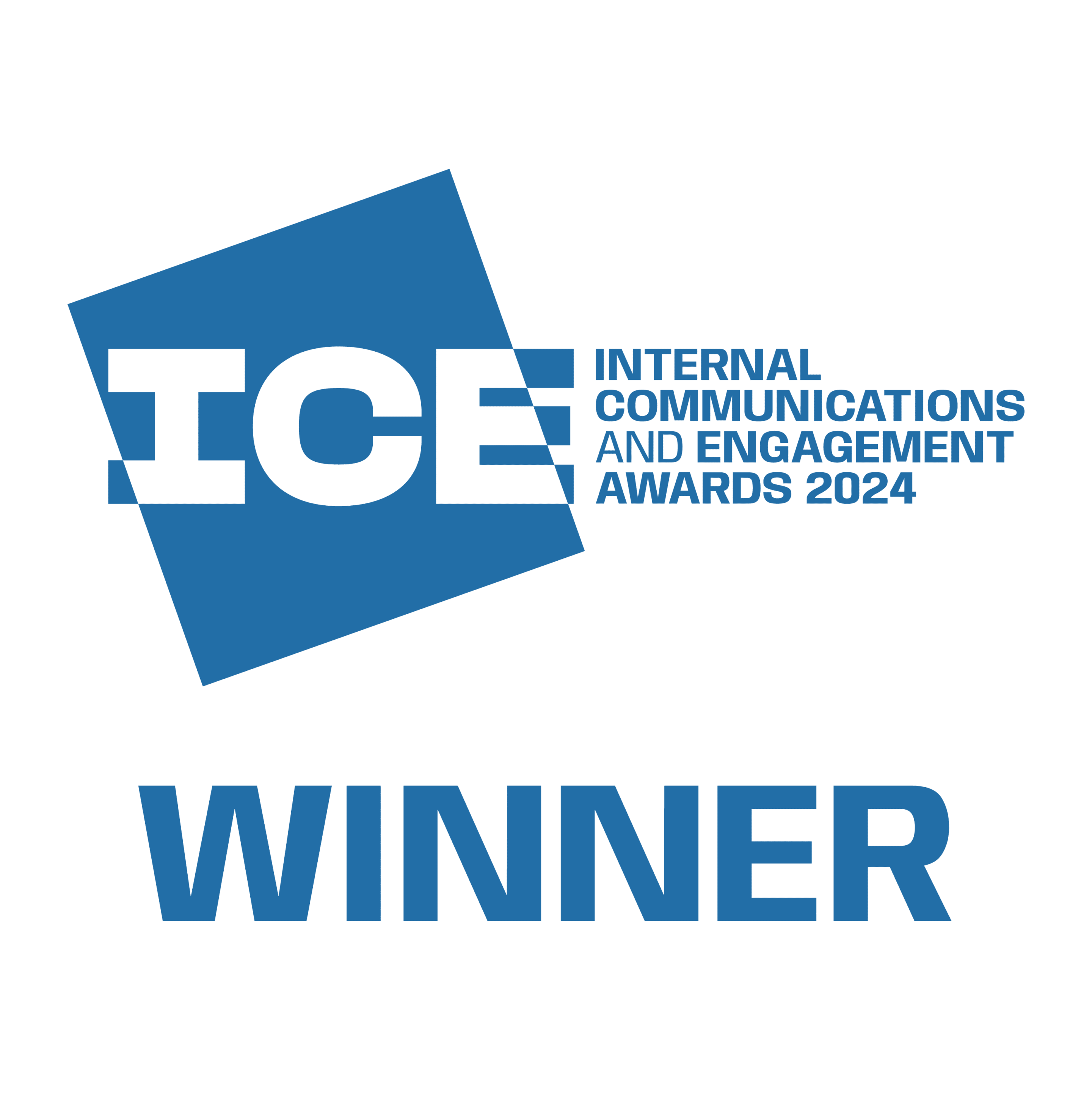 ICE Internal Comms and engagement Award win badge
